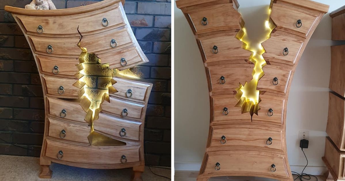 Retired Carpenter Makes 'Broken' Furniture that Looks like from Disney Movies!