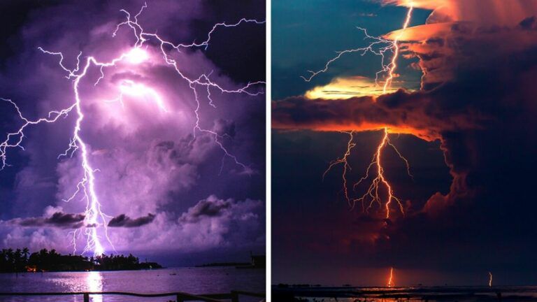 The Biggest Permanent Thunderstorm in the World. The Maracaibo Lighthouse Illuminates the Sky with Hundreds of Lightning Discharges