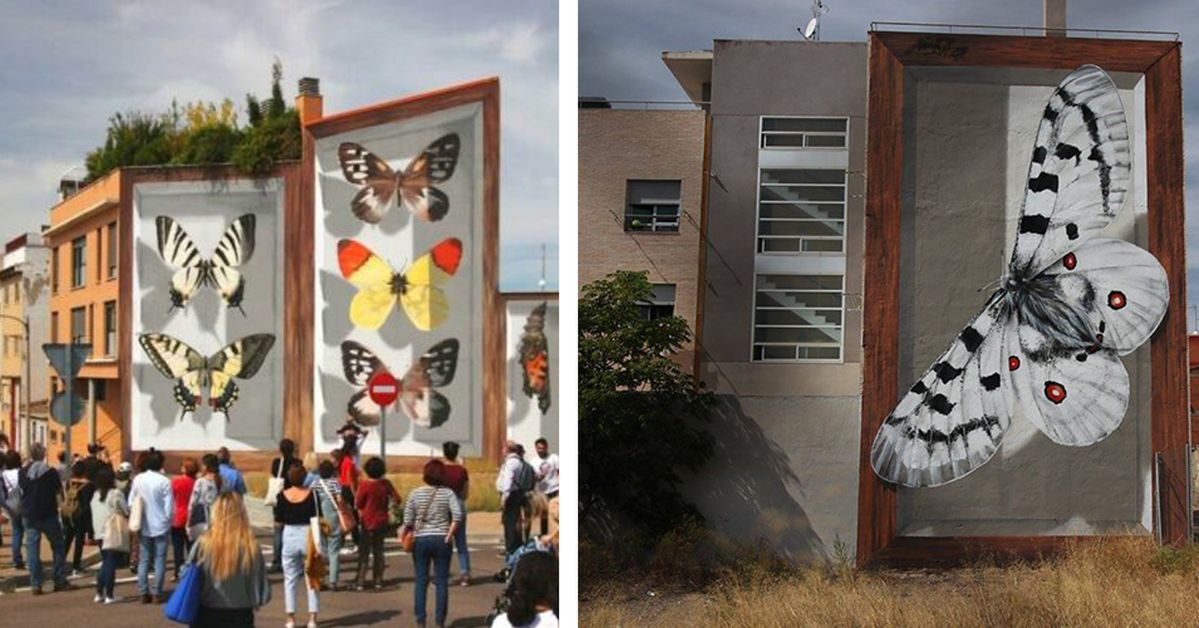 8 Stunning Murals from an Artist Who Loves Butterflies