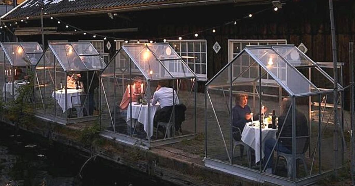 An Ingenious Idea of Dutch Restaurant Owners to Serve Food in the Time of Coronavirus