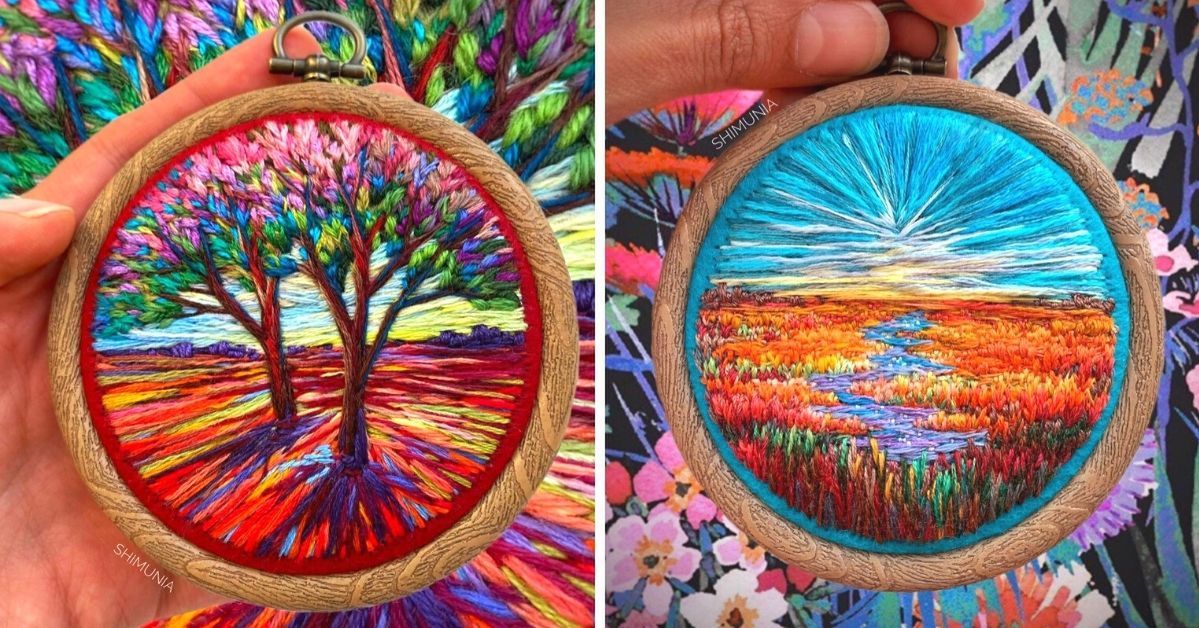 27 Colourful Works Of Embroidery Art, Whose Author Is A Master Of Needlework