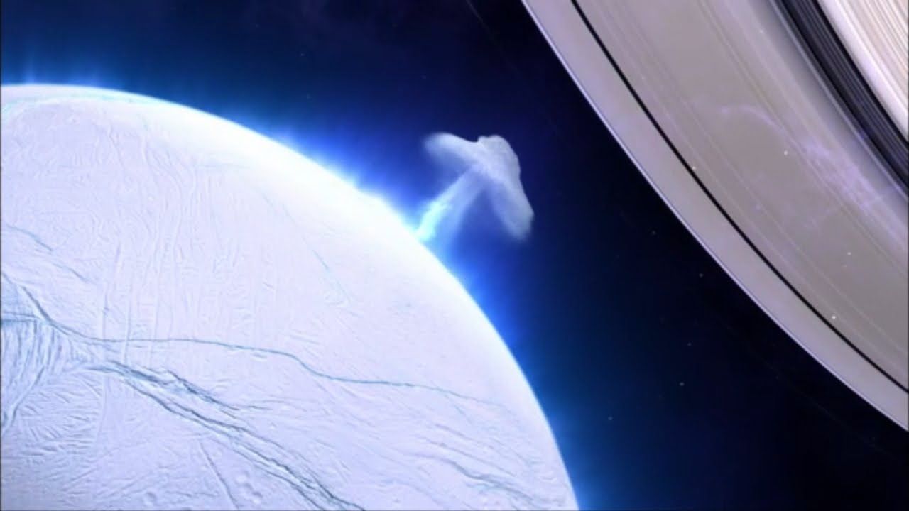 Kosmos. Enceladus atakuje inne księżyce Saturna. Wystrzeliwuje ogromne ilości lodu
