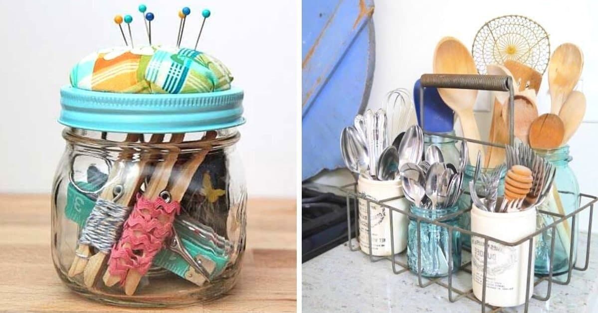 15 sprawdzonych pomysłów na wykorzystanie szklanych słoików. Wyjątkowo piękny domowy recykling!