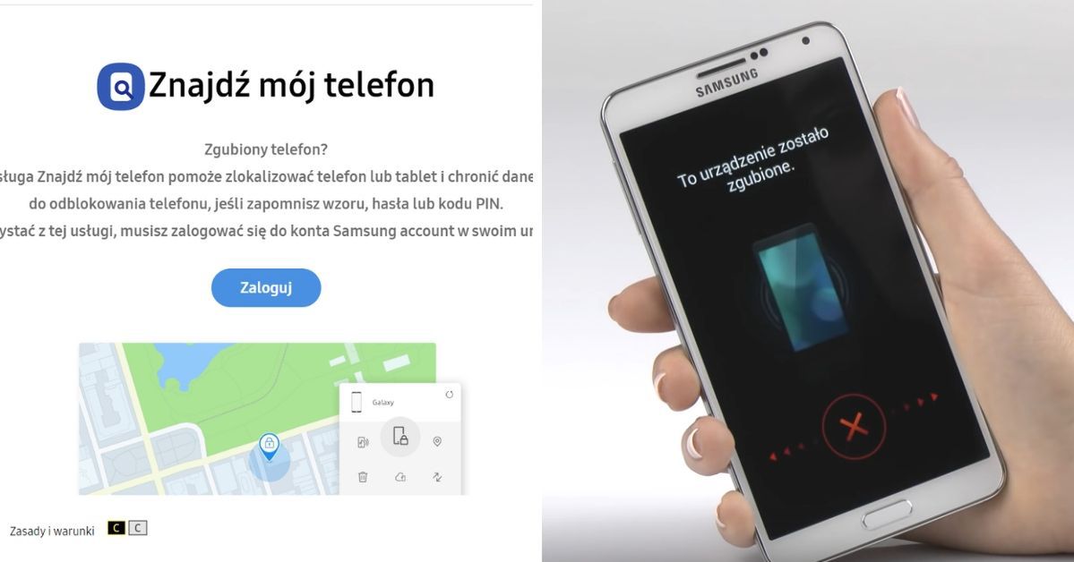 Jak znaleźć telefon samsung?