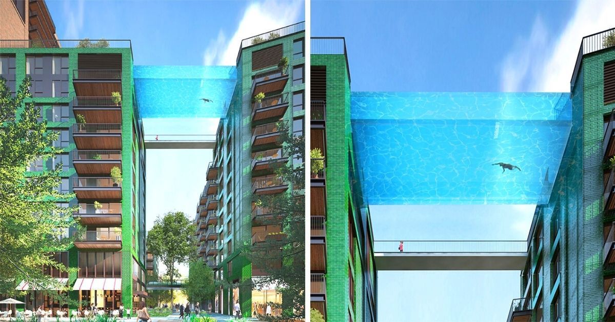 Podniebny basen w Londynie, który wręcz unosi się w powietrzu, już został otwarty