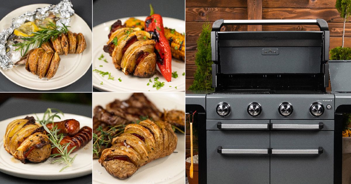 Grillowane ziemniaki hasselback