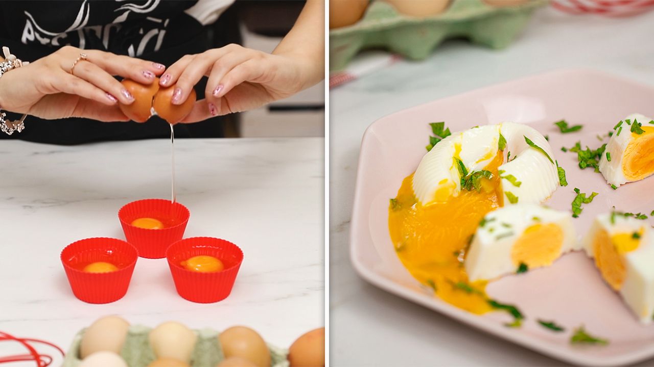 Weź jajka i ugotuj je w foremkach na muffinki. Rodzina będzie zachwycona takim śniadaniem