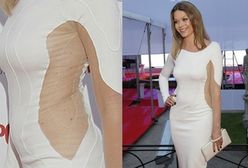 Tamara Arciuch w seksownej sukience z przezroczystym bokiem