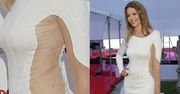 Tamara Arciuch w seksownej sukience z przezroczystym bokiem