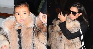 Kim Kardashian ubrała córkę w naturalne futro!