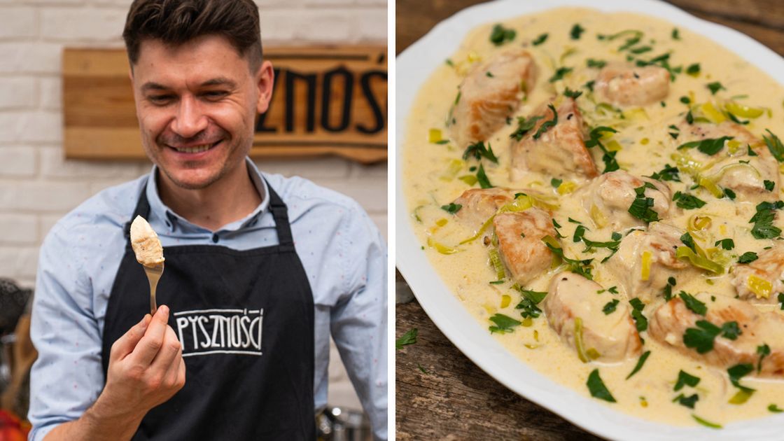 Polędwiczki w sosie porowym- Pyszności