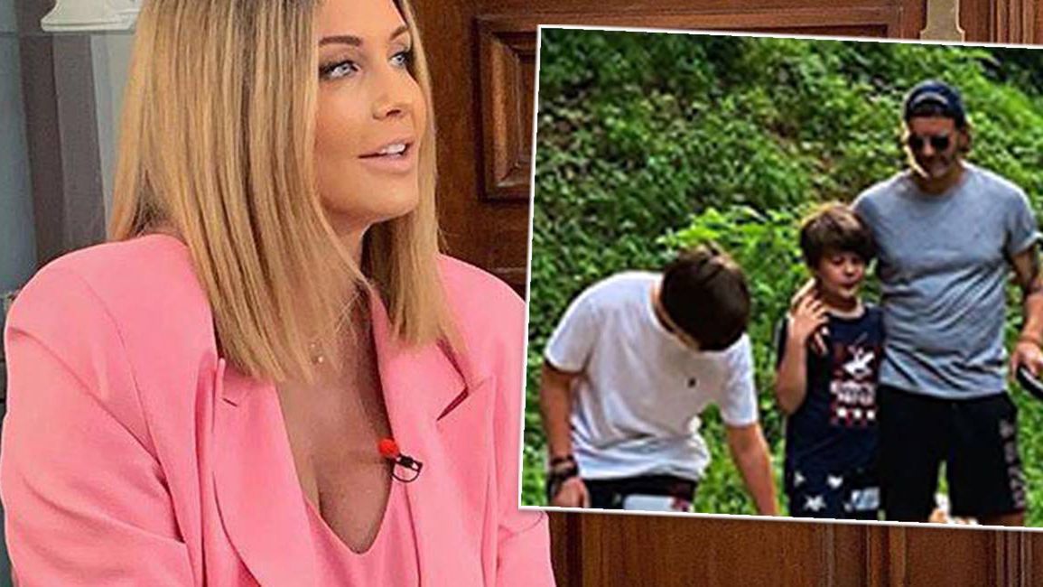 Małgorzata Rozenek - spacer po parku w Rozalinie