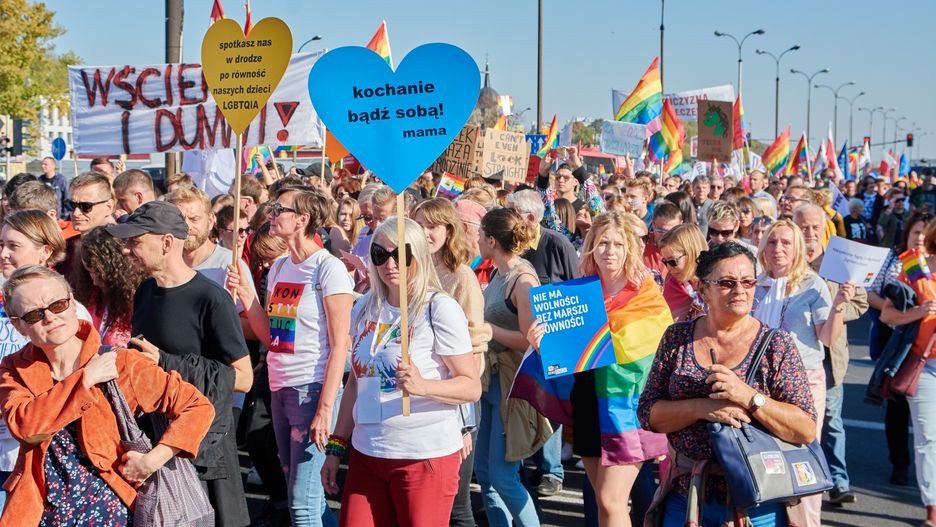 Marsz Równości w październiku 2018 r. w Lublinie 