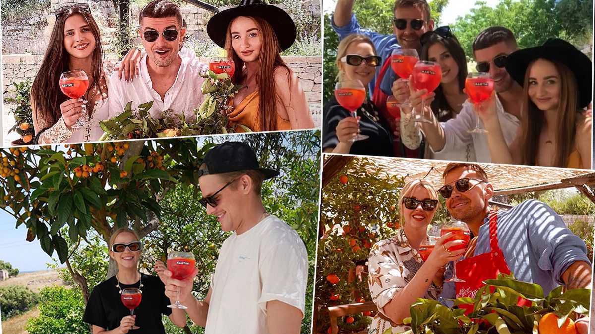 Gwiazdy zbierają pomarańcze na Sycylii i popijają Martini Fiero: Dawid Woliński, Jakob Kosel, Angelika Mucha