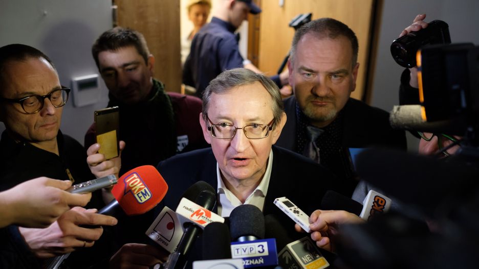 Józef Pinior i jego asystent Jarosław Wardęga