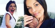 Katarzyna Glinka miesiąc po porodzie pozuje w skąpych szortach. Co za sylwetka