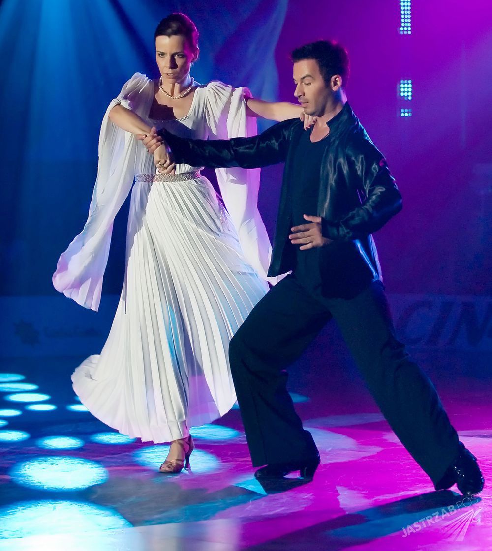 Agata Kulesza i Stefano Terrazzino na planie Tańca z Gwiazdami w 2012 roku
Fot. ons