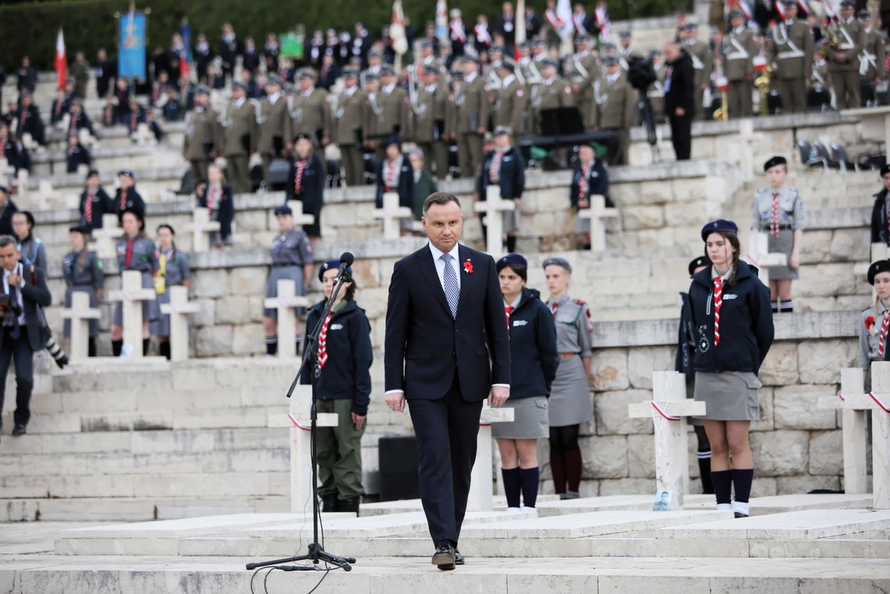 75. rocznica bitwy o Monte Cassino. Andrzej Duda: to była lekcja dla Europy i świata. Dzięki tej lekcji stworzono UE