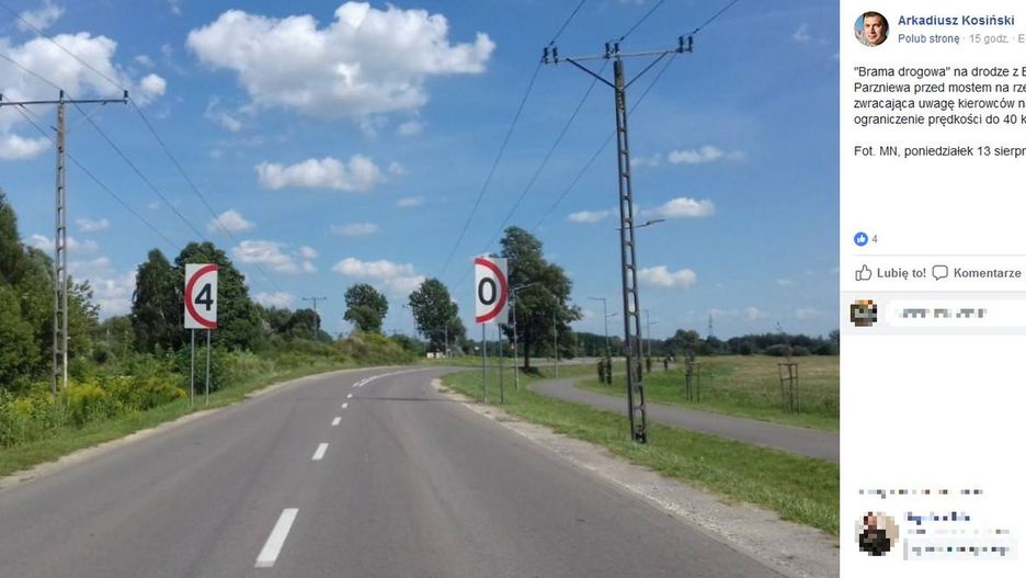 To nie fotomontaż - takie znaki pojawiły się pod Warszawą