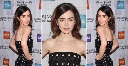 LOOK OF THE DAY: Lily Collins w ażurowej kreacji