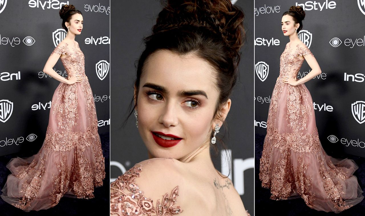 LOOK OF THE DAY: Lily Collins w sukni Zuhair Murad