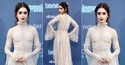 LOOK OF THE DAY: Lily Collins w wiktoriańskiej sukni Elie Saab