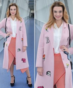 LOOK OF THE DAY: Julia Kamińska w różowym płaszczu Bizuu