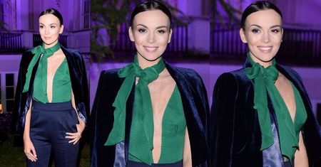 Paulina Krupińska w ryzykownej kreacji z dekoltem do pępka. Seksowna?