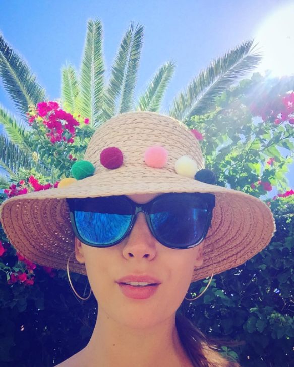 Paulina Krupińska na rodzinnych wakacjach