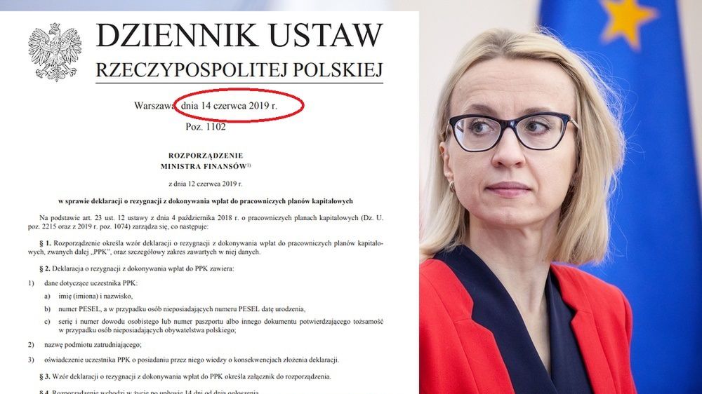Rozporządzenie podpisane przez Teresę Czerwińską zostało opublikowane, gdy była już poza resortem