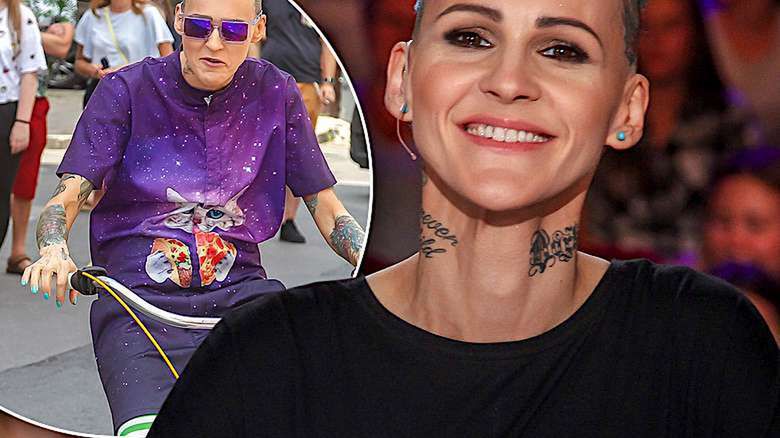 Agnieszka Chylińska ma niebieskie włosy