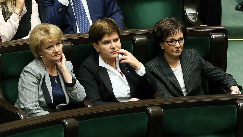 Jolanta Szczypińska, Beata Szydło i Elżbieta Witek