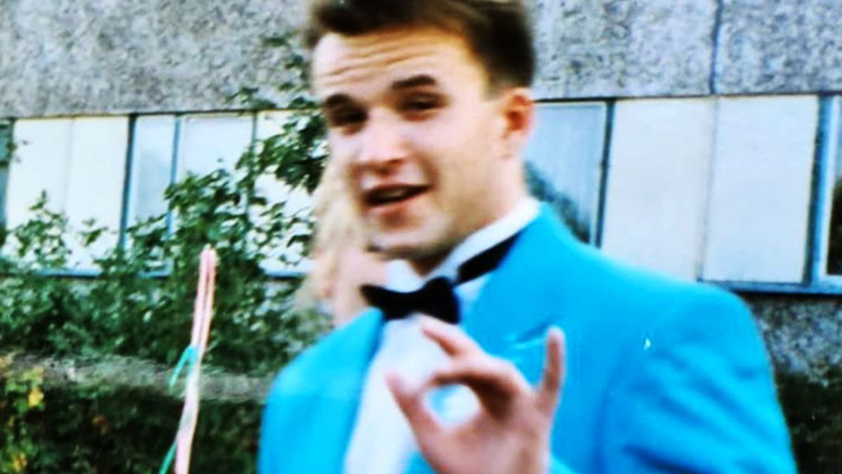 Tomasz Oświeciński w młodości