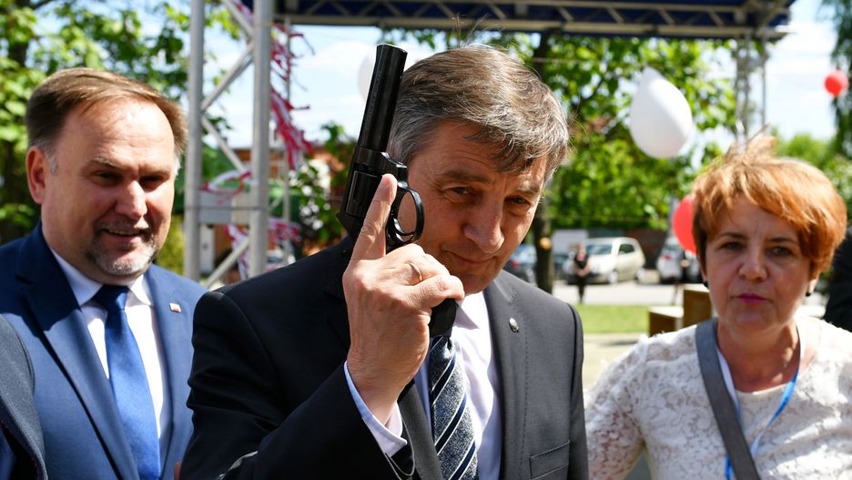 Marek Kuchciński miał w Koprzywnicy spotkanie z mieszańcami