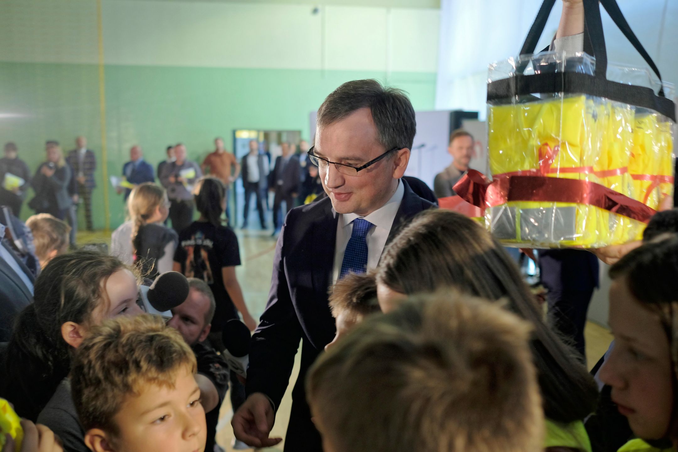 Zbigniew Ziobro podczas inauguracji ogólnopolskiej kampanii społecznej "Dobrze Cię widzieć"