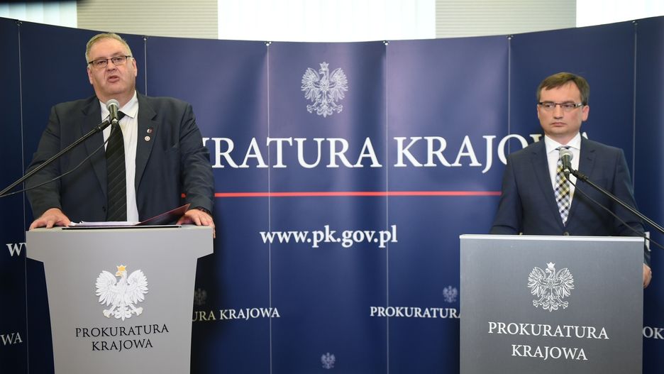 Bogdan Święczkowski, zastępca prokuratora generalnego, i Zbigniew Ziobro