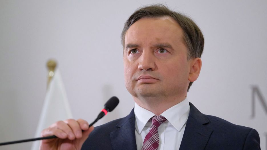 Zbigniew Ziobro na konferencji prasowej.