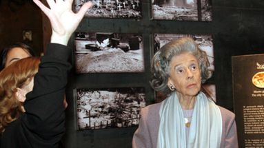 Królowa Fabiola w Muzeum Powstania Warszawskiego