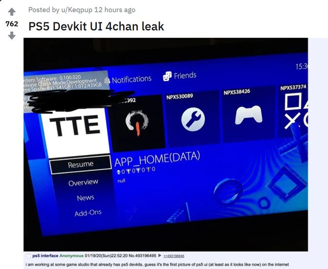 To może być pierwsze zdjęcie z menu PS5 