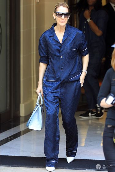 Celine Dion w piżamie Louis Vuitton