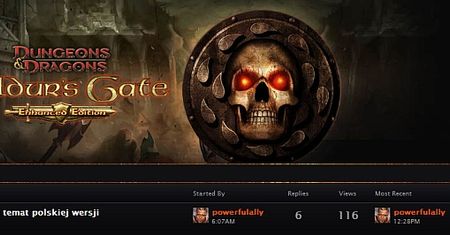 Baldur's Gate: Enhanced Edition będzie po polsku, a gracze mają istotny wpływ na kształt tej gry