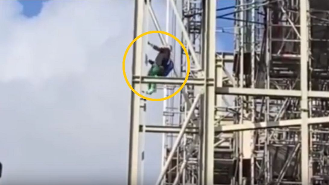 Aktywista Rebelion Extinction wspiął się na Big Bena w ramach protestu.