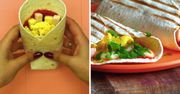 Pyszne śniadaniowe burrito dla malucha