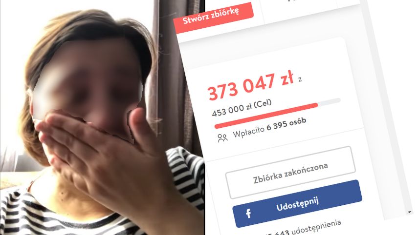 Przed kamerą były łzy i łamiący się głos. Ale rachunków za leczenie ciągle nie ma