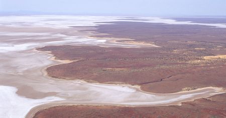 Powierzchnia Australii. Jezioro, które pojawia się i znika