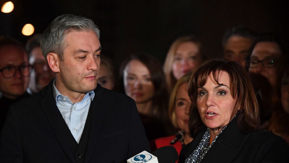 Robert Biedroń i Gabriela Morawska-Stanecka