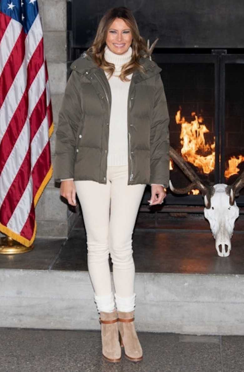 Melania Trump w botkach Louboutina