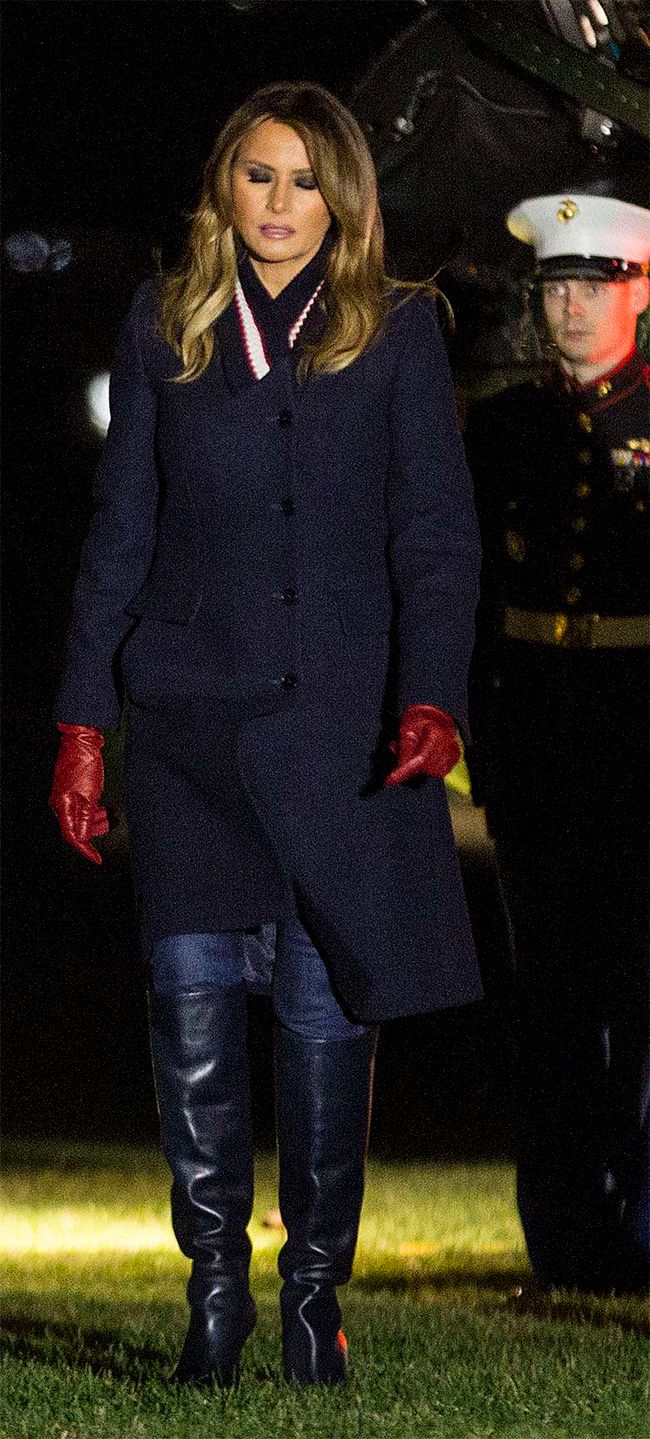 Melania Trump w nocy przed Białym Domem