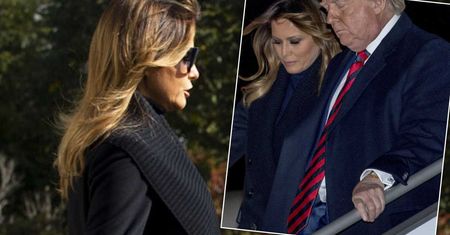 Melanii Trump mróz nie straszny. W stylowym płaszczyku i z gołymi nogami paradowała po Waszyngtonie
