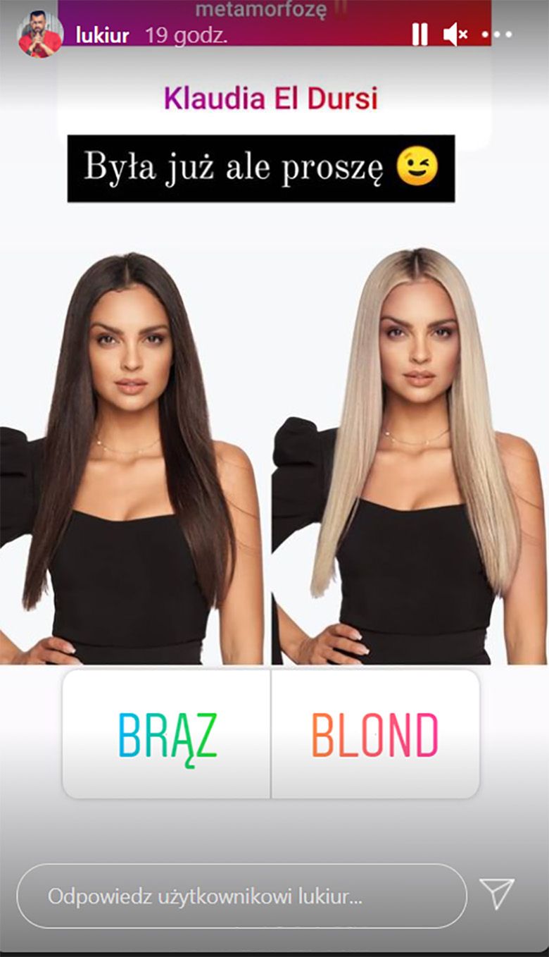 Klaudia El Dursi w blondzie